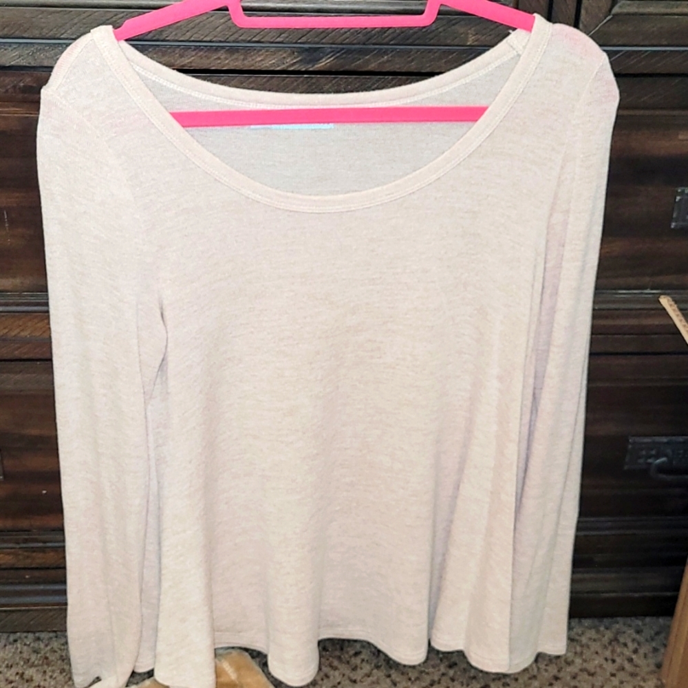 Light knit long sleeve sweater
